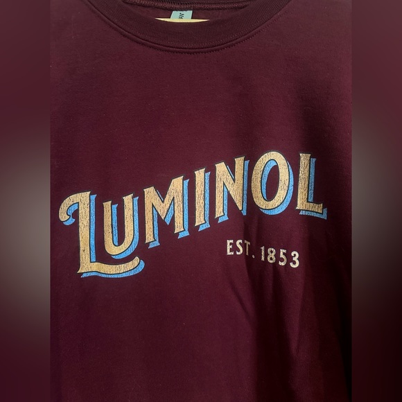 Brand New Maroon Luminol Sweatshirt 2X True Crime Con XL Detective Police Scary - Picture 3 of 5